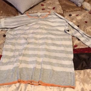 Grey striped sweater from Target